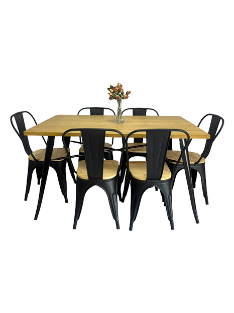 Comedor tolix 1,40 x 90 x 75
