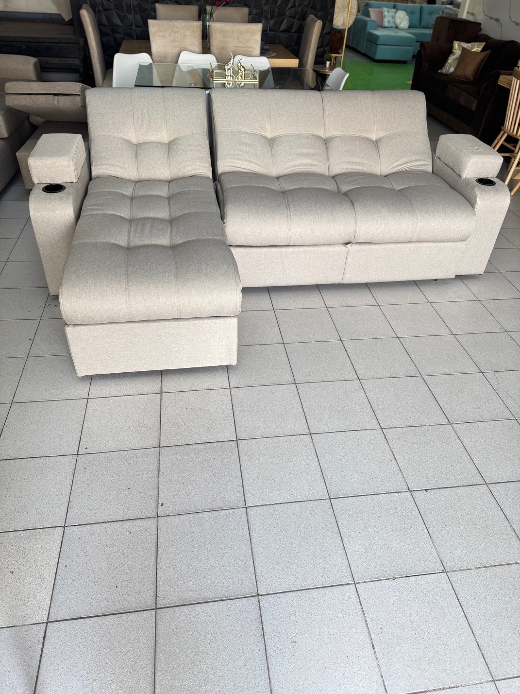 L cama baúl porto 2,60 x 1,60 x 90 reversible - Imagen 4